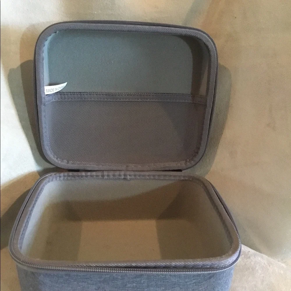 Gray Zippered Travel Container